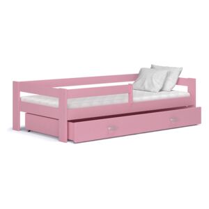 ArtAJ Detská posteľ Hugo 180 x 80 Farba: Ružová, Typ: s matracom