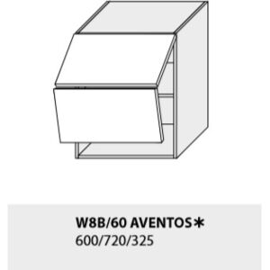Kuchynská linka PLATINUM Kuchyňa: Horná skrinka W8B/60 Aventos /(ŠxVxH) 60 x 72 x 32,5 cm (korpus grey,lava,biela)