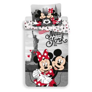 Jerry Fabrics Obliečky Licenčné - Mickey a Minnie in New York Love