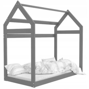 Detská Domčekové posteľ DOMČEK E - 190x80 cm - šedá