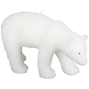 Biela sviečka v tvare ľadového medveďa Le Studio Polar Bear