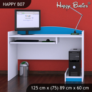 Písací stôl Happy Modrý B07