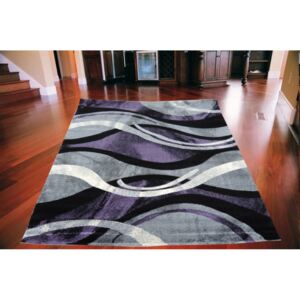 Kusový koberec Fantázia vlny šedo fialový, Velikosti 133x180cm