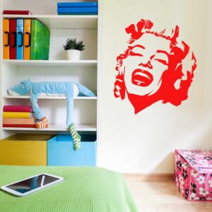 GLIX Marilyn - nálepka na stenu Svetlo červená 50 x 60 cm