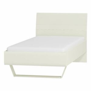WIP Jednolôžková posteľ BRYZA BRL-1C Farba: biely mat / biely lesk / biely alebo čierny úchyt