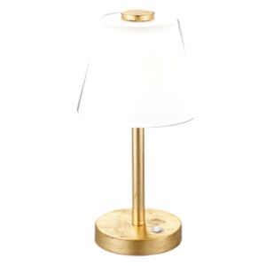 Stolná lampa EMERALD, LED4W, zlatá, H29cm D15cm