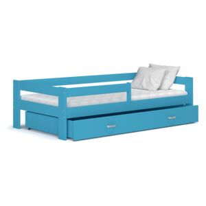ArtAJ Detská posteľ Hugo 180 x 80 Farba: Blankytná, Typ: s matracom