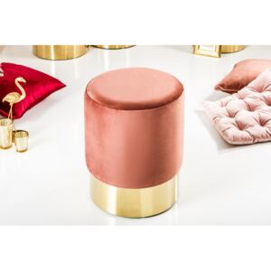 Ružovo-zlatý taburet Modern Barock Ø 35 cm »