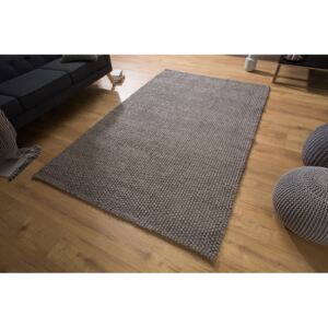 Antracitový koberec Wool 250x155cm