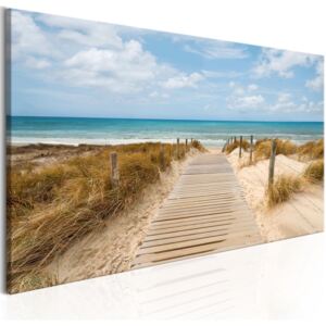 Bimago Obraz na plátne - Windy Beach 150x50 cm