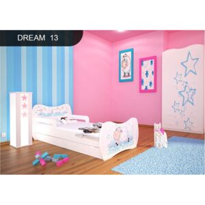 Detská posteľ so zásuvkou 140x70 OVEČKA SWEET DREAMS + matrace ZADARMO!