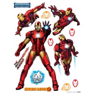 AG Design Avengers Iron Man - nálepka na stenu 65x85 cm