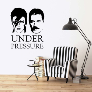 GLIX Queen & David Bowie - Under Pressure - samolepka na stenu Čierna 60x50 cm
