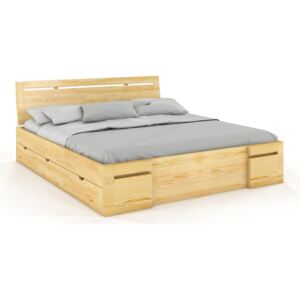 Manželská posteľ 180 cm Naturlig Bokeskogen High Drawers (borovica) (s roštom). Akcia -33%. Vlastná spoľahlivá doprava až k Vám domov