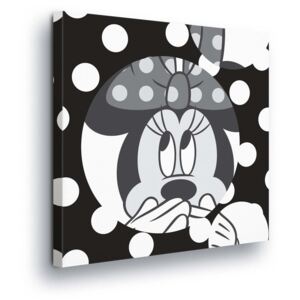Obraz na plátne - Disney Black and White Minnie Mouse 40x40 cm