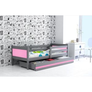Detská posteľ Ring 80x190 tmavá Farba: Grafit / ružová