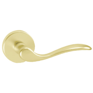 Dverové kovanie MP Mina-R (MP3) - WC kľučka-kľučka s WC sadou/F3/MP3 (hliník zlatý)
