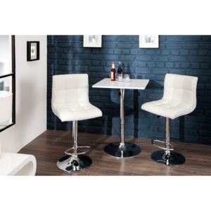 Barová stolička MODERN 90-115 cm - biela