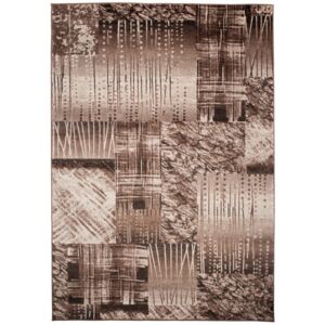 Luxusný kusový koberec Drevo viskóza hnedý, Velikosti 120x170cm