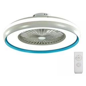 V-Tac LED Stropné svietidlo s ventilátorom LED/45W/230V modrá VT0417 + záruka 5 rokov zadarmo