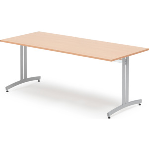 Jedálenský stôl Sanna, 1800x800 mm, buk / sivá