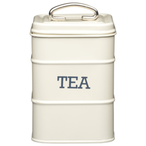 Krémová plechová dóza na čaj Kitchen Craft Tea
