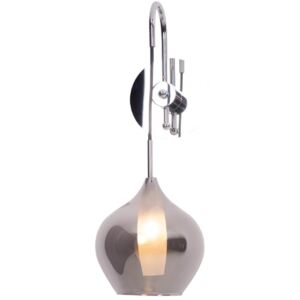 Maxlight CITY KINKIET | Luxusná nástenná lampa Farba: Dymové sklo