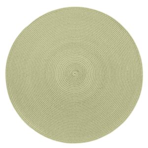 Béžovo-zelené okrúhle prestieranie Zic Zac Round Chambray, ⌀ 38 cm