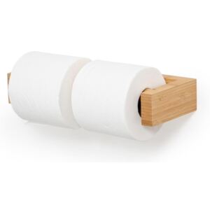 Nástenný dvojitý držiak na toaletný papier z bambusu Wireworks