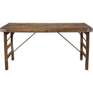 Starý drevený jedálenský stôl
