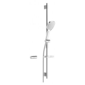HANSA ACTIVEJET Style sprchový set 97 s 1-polohovou sprchou biela/chróm a poličkou 84370210
