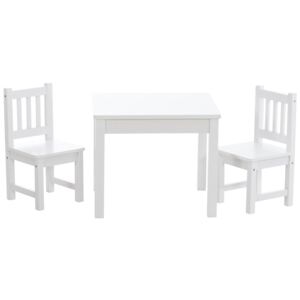Detská sedacia súprava stoličiek a stola Mides (SET 2+1) Farba Biela