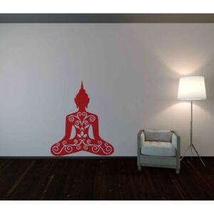 GLIX Meditace - samolepka na zeď Svetlo červená 35 x 40 cm
