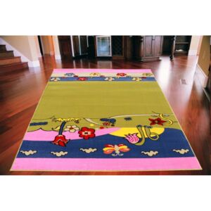 Detský koberec Lúka zelený, Velikosti 125x160cm