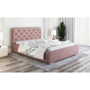 Čalúnená posteľ Verona 160/200 cm s úložným priestorom jasmine