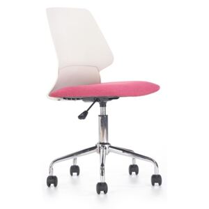 Detská stolička SKATE Halmar bílá/růžová