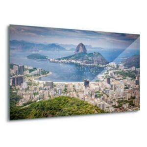 Sklenený obraz - Rio De Janiero 4 x 30x80 cm