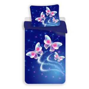 UNIVERSAL DESIGN 3D Obliečky Magický Motýľ Polyester 140/200, 70/90 cm