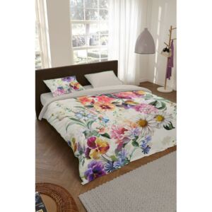 Home obojstranné posteľné obliečky na jednolôžko Novara Off White 140x200cm