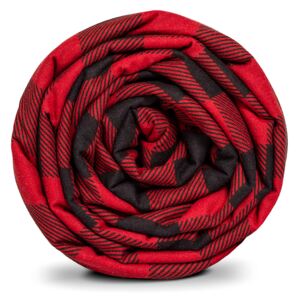 Záťažová prikrývka Gravity Blanket Červený flanel 155×220 cm 8kg