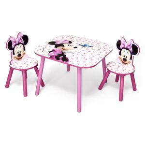 Detský stôl s stoličkami MYŠKA MINNIE III
