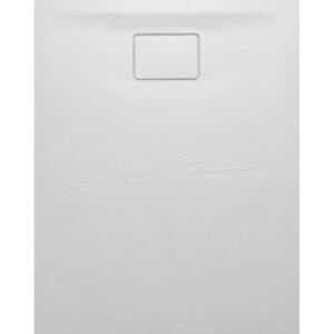 SAPHO - ACORA sprchová vanička,litaty mramor,obdĺžnik 100x80x3,5cm,biela,dekor kam (AC003)