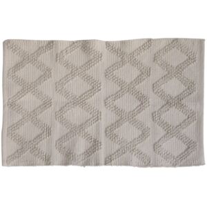 Bavlnený koberec Zigzag Cream 90×60 cm