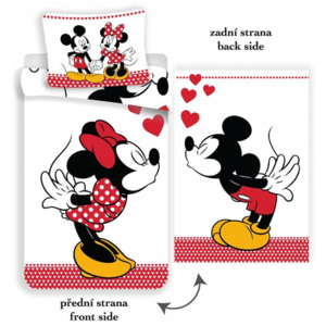 Posteľná obliečka Mickey and Minnie in love 140x200/70x90