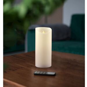 LED sviečka s diaľkovým ovládačom DecoKing Wax, výška 15 cm