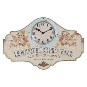 Nástenné vintage hodiny Provence - 50 * 3 * 33 cm / 1 * AA