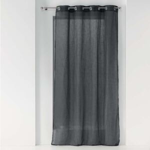 Záclona - Zazy Linen Effect Dark Grey 140x240cm