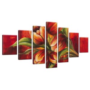 Obraz na plátne Abstraktné tulipány 210x100cm 1616A_7A