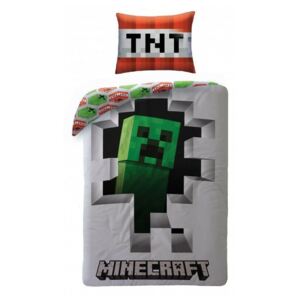 Zdravsi-spanok Posteľné obliečky Minecraft TNT 140x200/70x90cm
