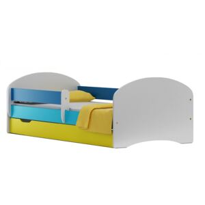 MAXMAX Detská posteľ so zásuvkou SPACE TYP B 140x70 cm